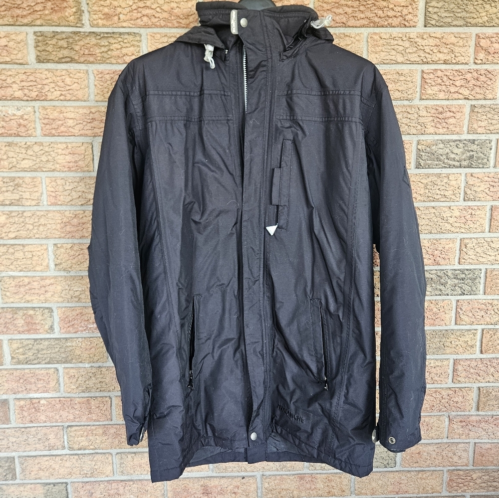 Avalanche winter coat Men's Size M Mid Length Parka Black